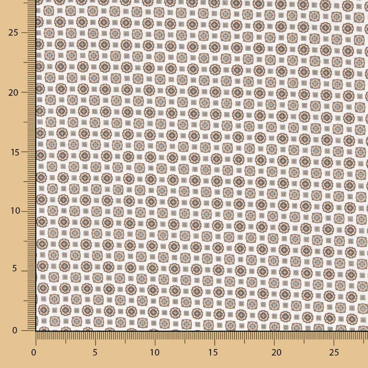 Popeline Fleur Kubo Beige - Ribes y Casals