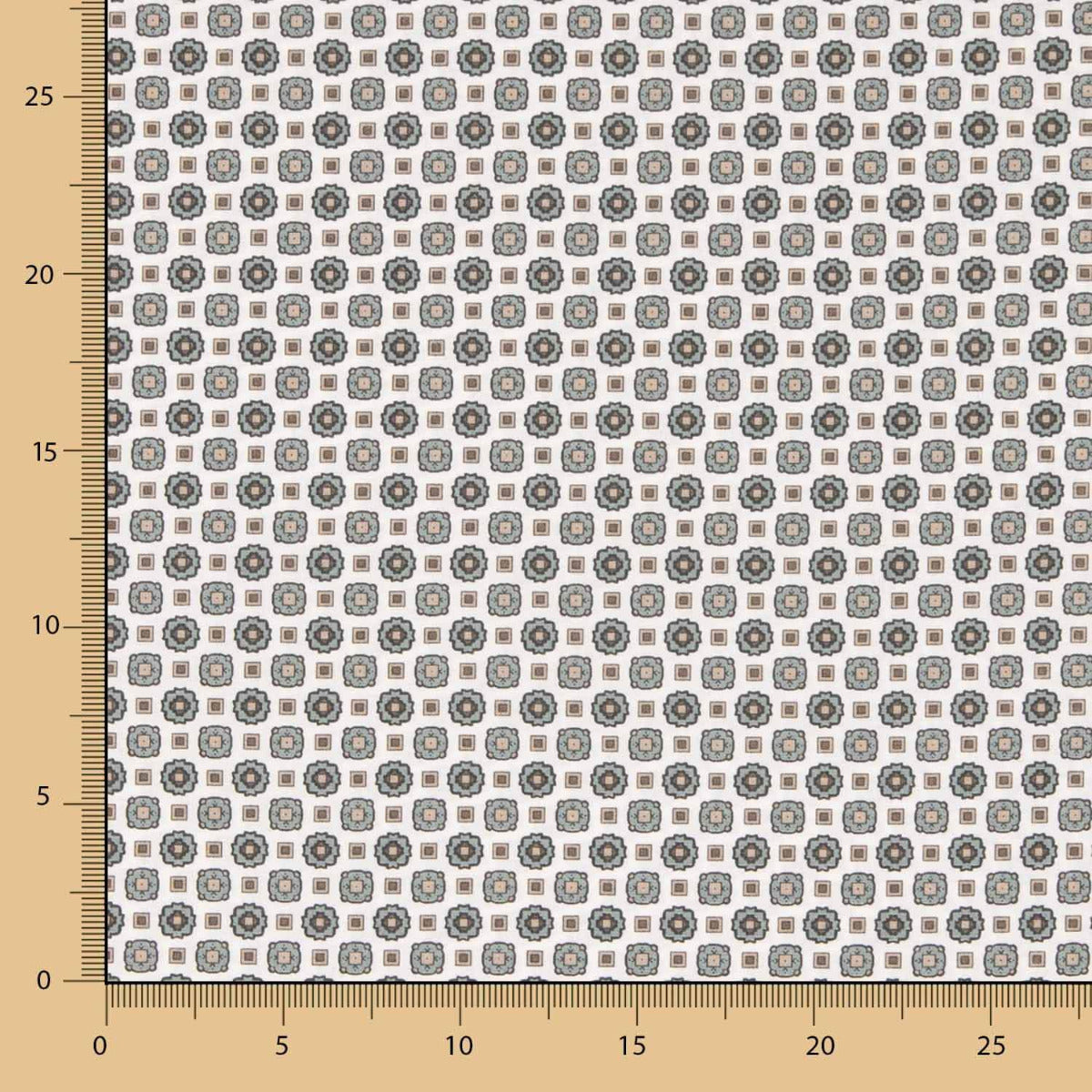 Popeline Fleur Kubo Vert - Ribes y Casals