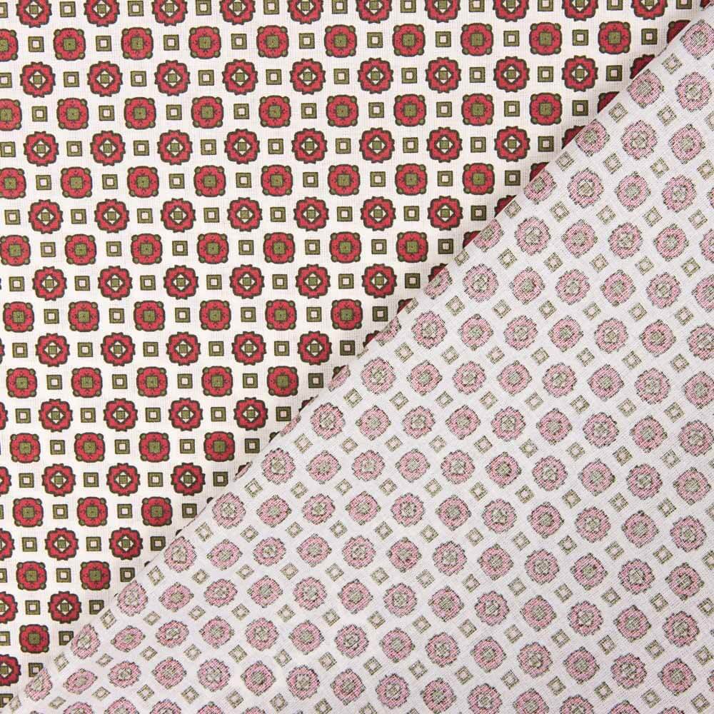 Popeline Fleur Kubo Rouge - Ribes y Casals