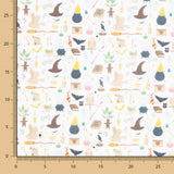 Popeline Coton Potier Magique Blanc - Ribes y Casals