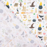 Popeline Coton Potier Magique Blanc - Ribes y Casals