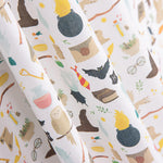 Popeline Coton Potier Magique Blanc - Ribes y Casals