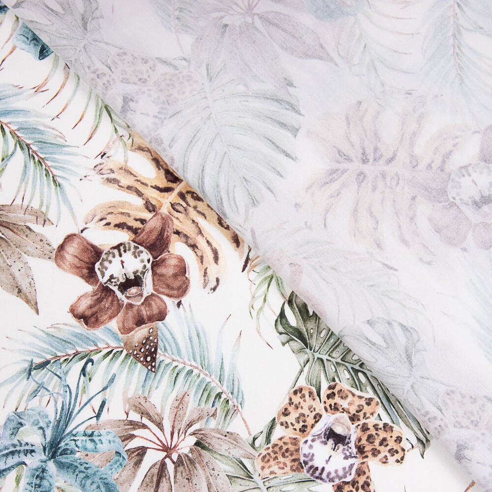 Popeline Coton Alligator Fleurs Africaines - Ribes y Casals