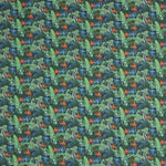 Popeline Coton Vert Jungle - Ribes y Casals