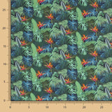 Popeline Coton Vert Jungle - Ribes y Casals