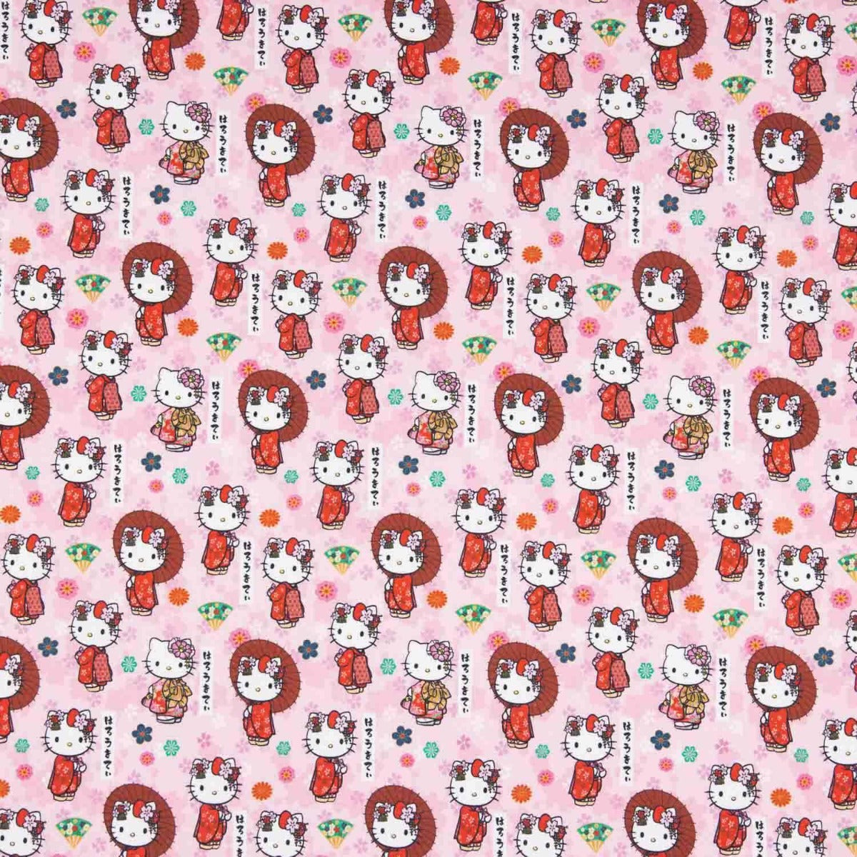 Popeline sous licence Hello Kitty fuchsia - Ribes y Casals