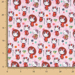 Popeline sous licence Hello Kitty fuchsia - Ribes y Casals