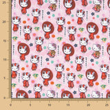 Popeline sous licence Hello Kitty fuchsia - Ribes y Casals