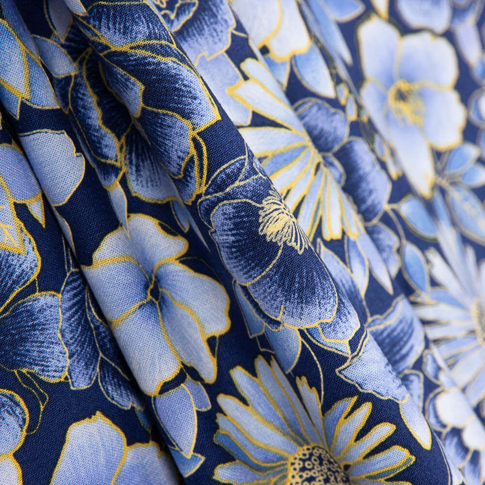 Patchwork Américain Maxi Fleur Bleu - Ribes y Casals