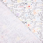 Retal Popelín Algodón Pizarra Matemáticas 130x140 cm - Ribes y Casals