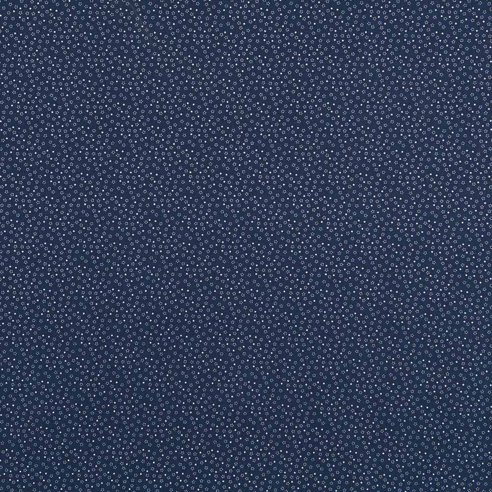 Popeline Micro Fleur Marine - Ribes y Casals