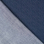 Popeline Micro Fleur Marine - Ribes y Casals