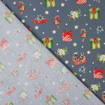 Popeline de Noël – Cadeaux sur fond bleu - Ribes y Casals