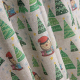 Popeline de Noël Cagatió Verte - Ribes y Casals