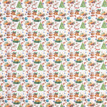 Popeline de Noël Dessins Blanc - Ribes y Casals