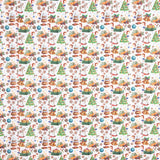 Popeline de Noël Dessins Blanc - Ribes y Casals