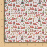 Popeline de Noël Dessins Gris - Ribes y Casals