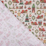 Popeline de Noël Dessins Gris - Ribes y Casals