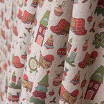 Popeline de Noël Dessins Gris - Ribes y Casals