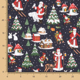 Popelín Navidad Papa Noel Marino - Ribes y Casals