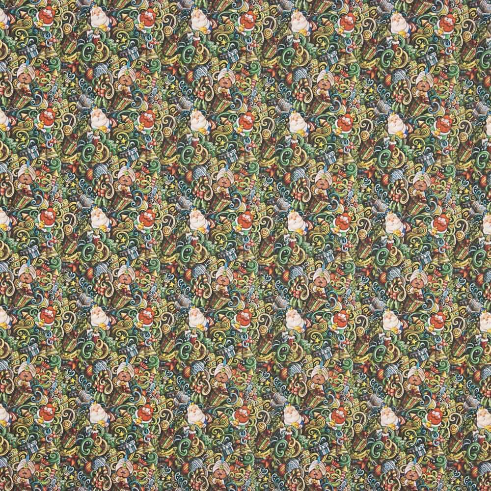 Popeline de Noël Imprimé Rois Mages - Ribes y Casals