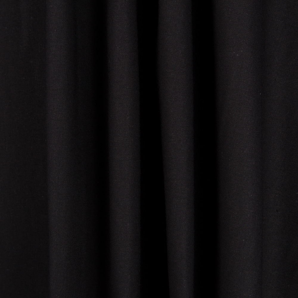 Retal Popelín Algodón Hidrófugo Negro 115x145 cm - Ribes y Casals