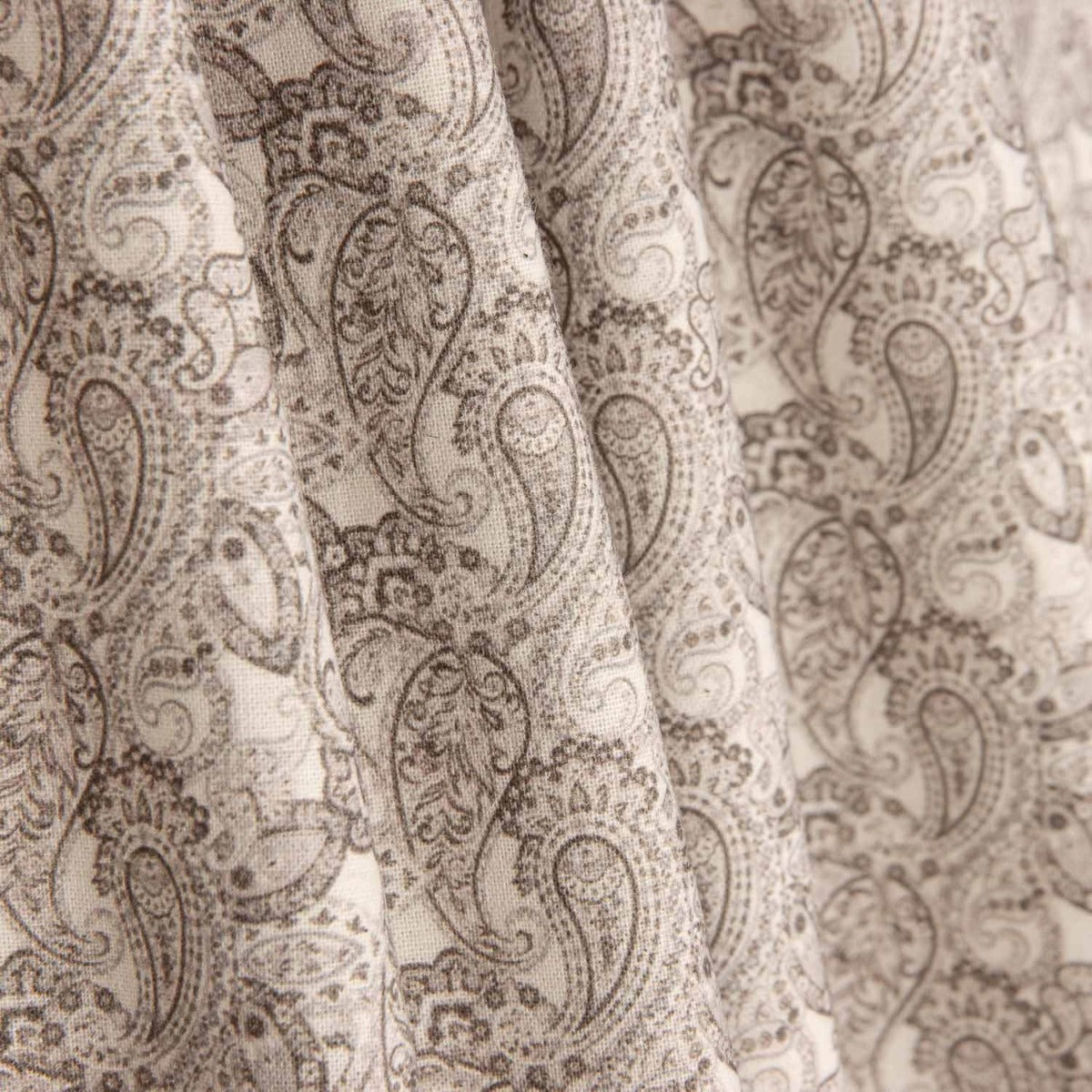 Popeline Beige Paisley - Ribes y Casals
