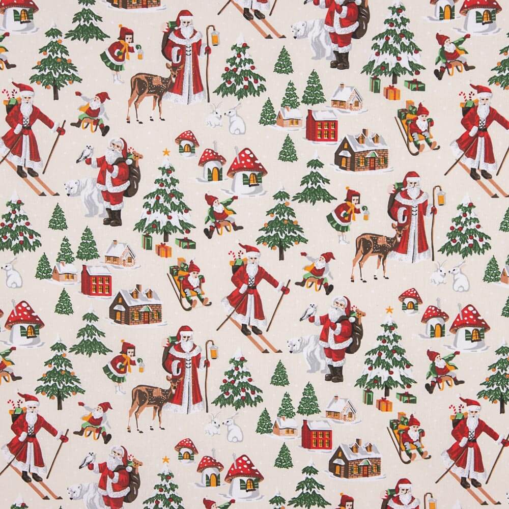 Nappe Résine Antitache Rouge Noël - Ribes y Casals