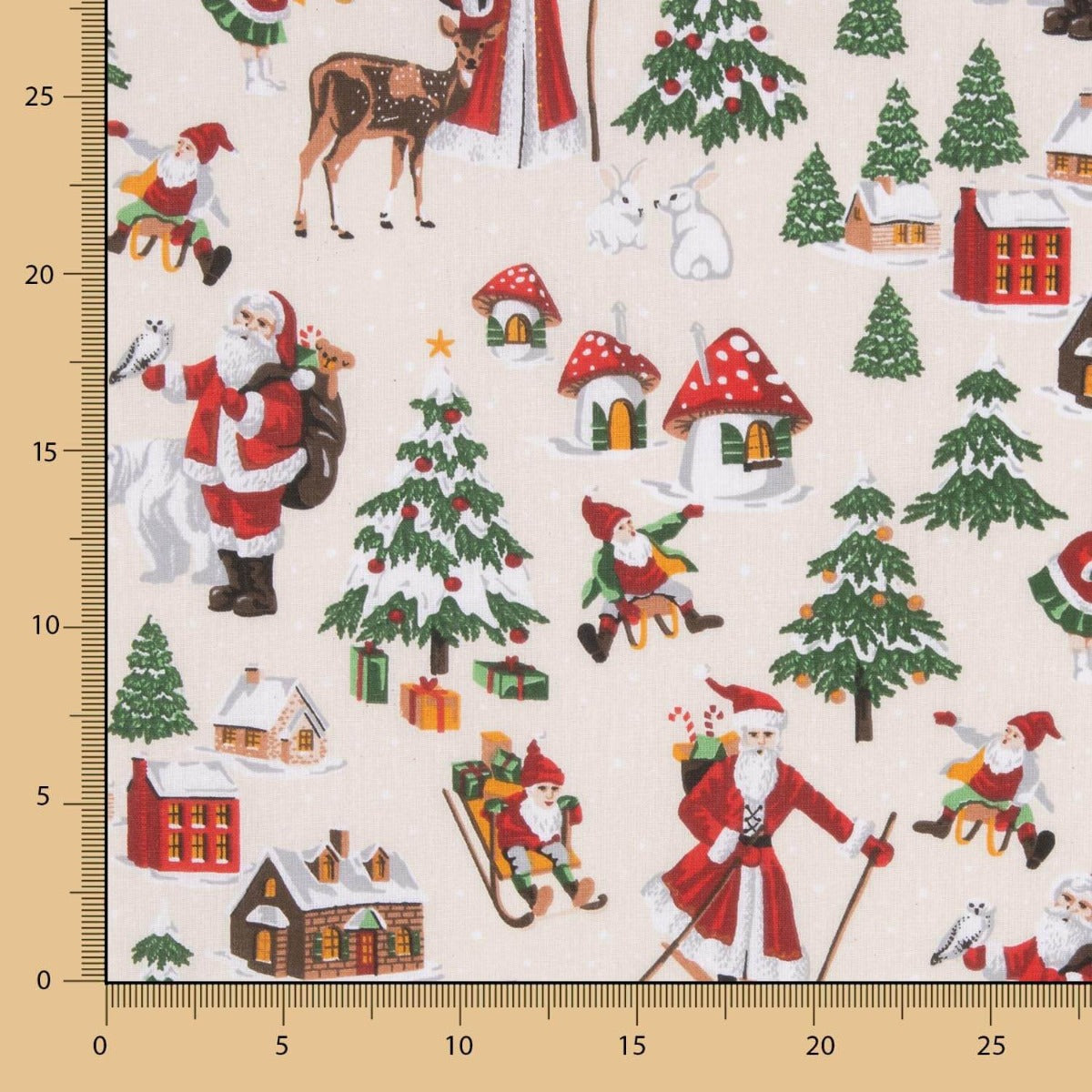 Nappe Résine Antitache Rouge Noël - Ribes y Casals