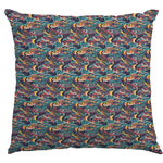 Popeline Coton Poisson Koi Vert - Ribes y Casals