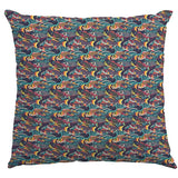 Popeline Coton Poisson Koi Vert - Ribes y Casals