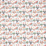 Retal Popelín Christmas Dogs 120x140 cm - Ribes y Casals