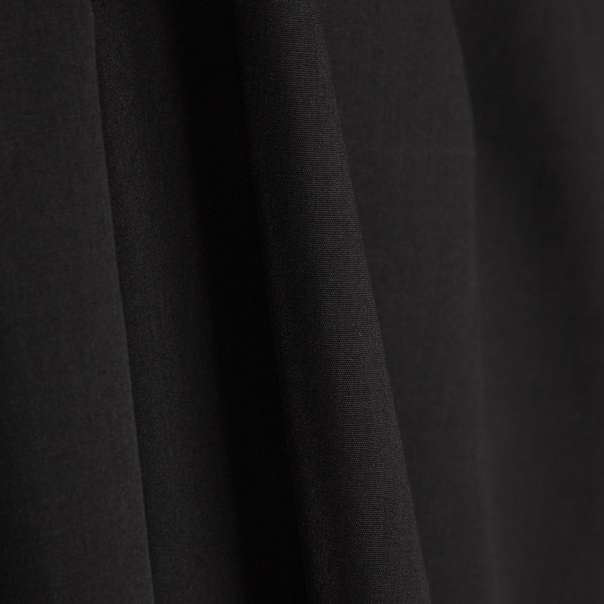 Popeline Poly-Coton Noir - Ribes y Casals