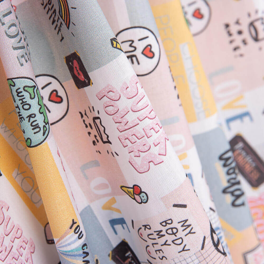 Popeline Coton Positive Woman - Ribes y Casals