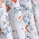 Popeline Coton Poisson Koi Blanc - Ribes y Casals