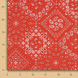 Oeko-Tex® Bandana Coton Popeline Rouge - Ribes y Casals