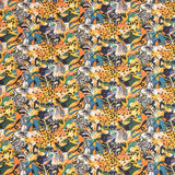 Popeline Coton Félin Multicolore - Ribes y Casals