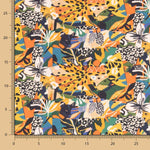 Popeline Coton Félin Multicolore - Ribes y Casals