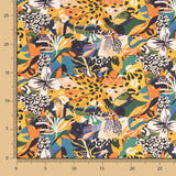 Popeline Coton Félin Multicolore - Ribes y Casals