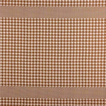 Tissu imprimé en popeline de coton et spandex avec bordure bourgogne - Ribes y Casals