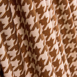 Tissu imprimé en popeline de coton et spandex avec bordure bourgogne - Ribes y Casals