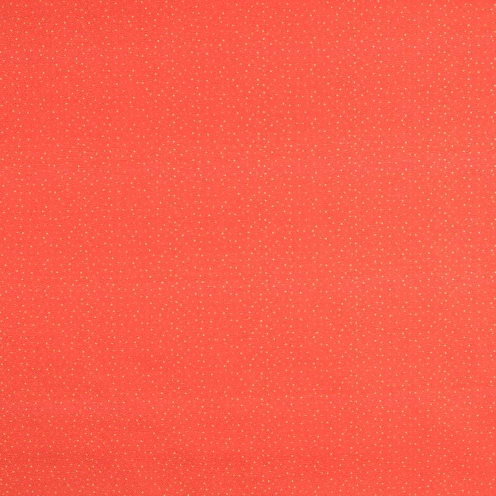 Coton Popeline Pois Orange - Ribes y Casals