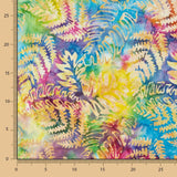 Batik Feuilles Multicolore Jaune - Ribes y Casals