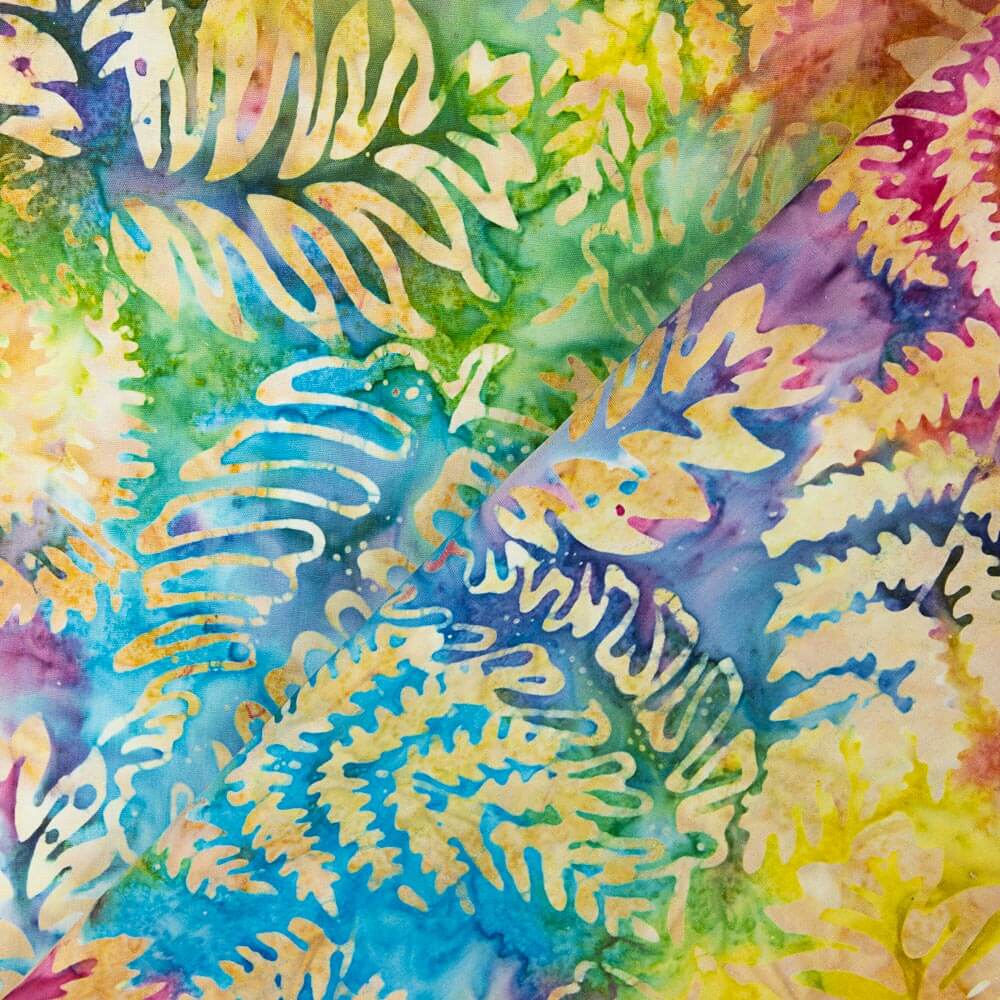 Batik Feuilles Multicolore Jaune - Ribes y Casals