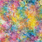 Batik Feuilles Rose Multicolore - Ribes y Casals