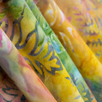 Batik Feuilles Rose Multicolore - Ribes y Casals