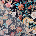 Popelín Viscosa Cachemire Negro - Ribes y Casals