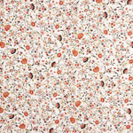 Popelín Viscosa Flor Blanco - Ribes y Casals