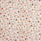 Popelín Viscosa Flor Blanco - Ribes y Casals