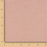 Popeline de coton à carreaux mini argile - Ribes y Casals